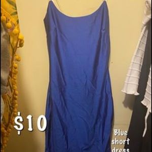 Blue short dress